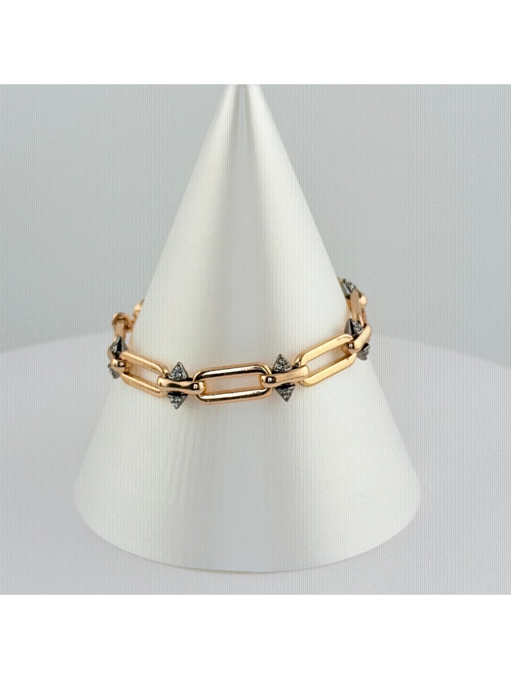Bomb Party Single Stack Bracelet - on Yellow Gold #98